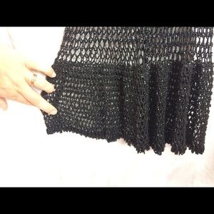 Black beaded cocktail dress